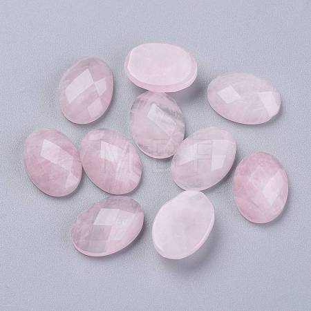 Natural Rose Quartz Cabochons G-G760-A08-1