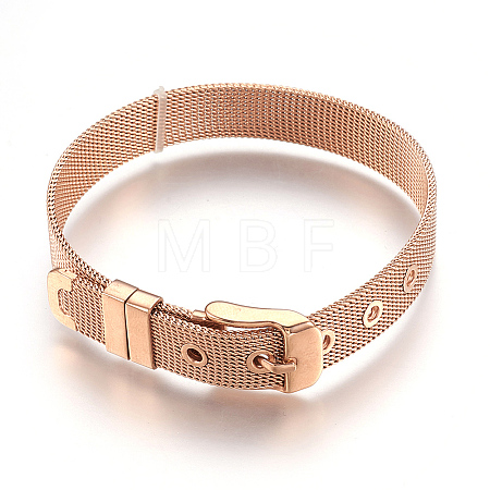 304 Stainless Steel Watch Bands X-WACH-P015-02RG-1