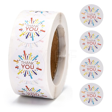 1 Inch Thank You Self-Adhesive Paper Gift Tag Stickers LS-DIY-E027-A-11-1