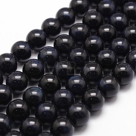 Natural Tiger Eye Bead Strands G-D840-54-10mm-05-1