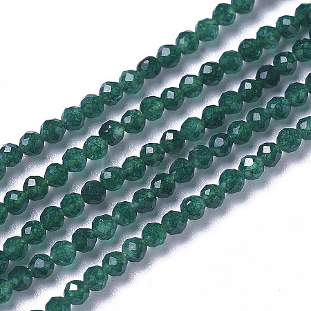 Natural Green Jade Beads Strands X-G-F596-46D-3mm-1