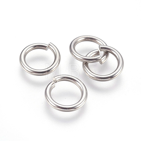Tarnish Resistant 304 Stainless Steel Saw Cut Open Jump Rings STAS-P212-25P-18-1