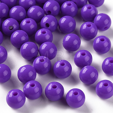 Opaque Acrylic Beads MACR-S370-C8mm-31-1