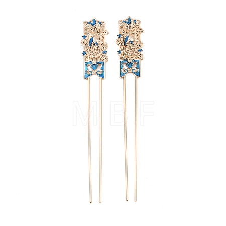 Alloy Enamel Hair Fork Findings AL-CBA8479-10KCG-1