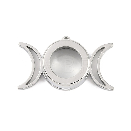 304 Stainless Stee Locket Pendants STAS-S132-14P-02-1