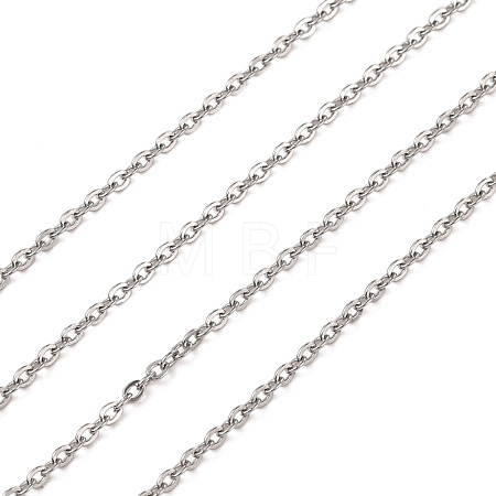 Tarnish Resistant 304 Stainless Steel Cable Chains CHS-R008-15-1