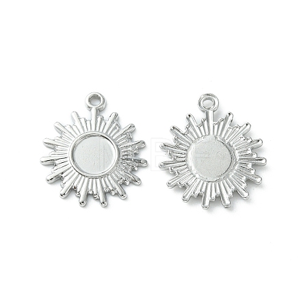 Non-Tarnish 304 Stainless Steel Pendant Cabochon Settings STAS-L269-036P-1