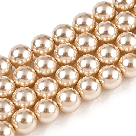 Glass Pearl Beads Strands HY-G002-01E-11-1