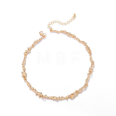 Alloy Irregular Link Chain Necklaces WGF24C0-05-1