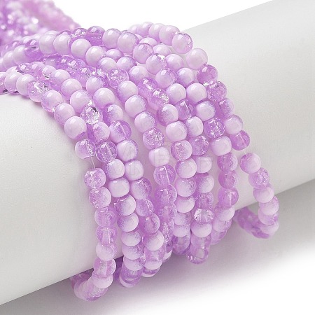 Crackle Glass Beads Strands LS-GLAA-U001-4mm-04-1
