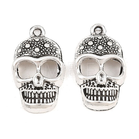 Halloween Tibetan Style Alloy Pendants FIND-B066-02AS-1