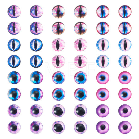 70Pcs 2 Styles Glass Cabochons GLAA-TADJ0001-18A-1
