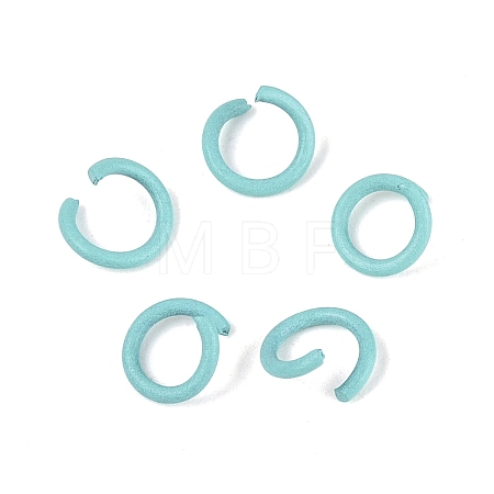 Spray Painted Iron Open Jump Rings IFIN-T017-04C-05-1