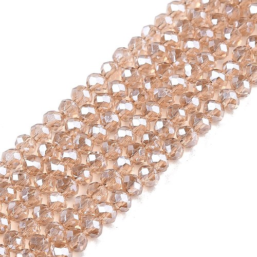 Electroplate Glass Beads Strands EGLA-A044-T2mm-A20-1