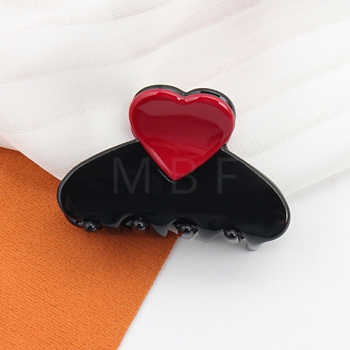 Heart Acetate Claw Hair Clips PW-WG72AF5-02-1