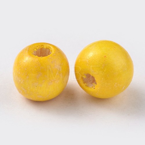 Natural Maple Wood Beads TB12mmY-5-1