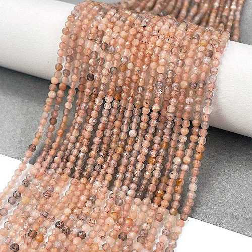 Natural Multi-Moonstone Beads Strands G-L597-C04-04-1