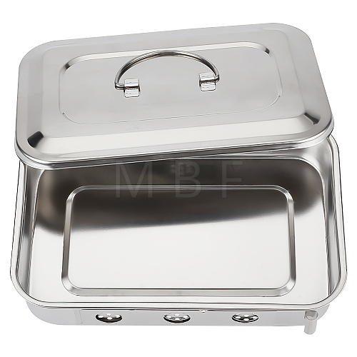 201 Stainless Steel Medical Sterilizer Box AJEW-WH0515-78A-P-1