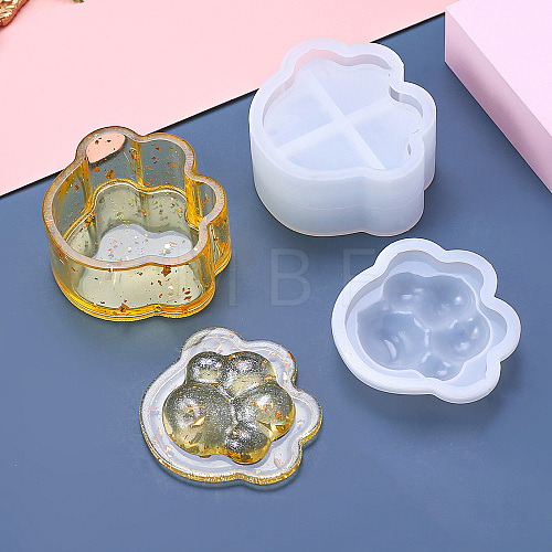 DIY Silicone Paw Print Storage Box Molds SIMO-R001-02-1