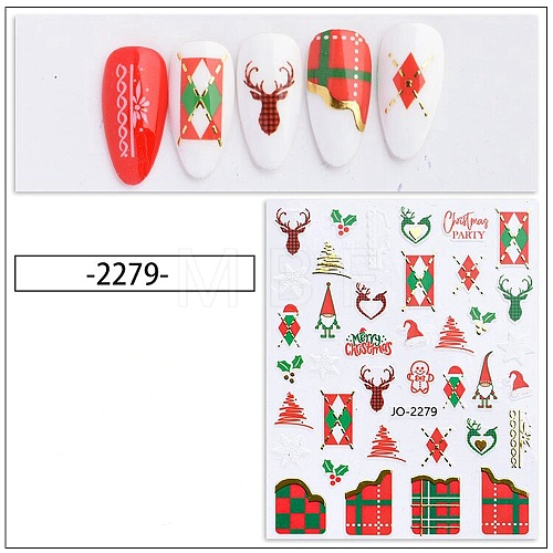 Christmas Theme Nail Art Stickers MRMJ-N033-2279-1