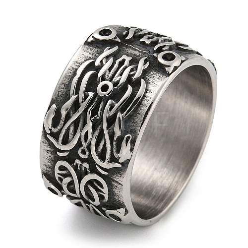 304 Stainless Steel Ring RJEW-B055-03AS-10-1