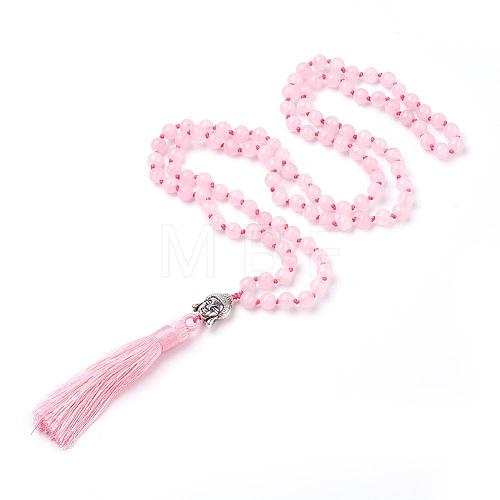 Tassel Pendant Necklaces NJEW-P191-A08-1