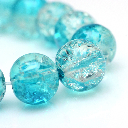 Baking Painted Crackle Glass Beads Strands X-CCG-S001-10mm-06-1