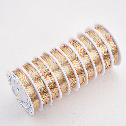 Round Copper Jewelry Wire X-CWIR-Q006-0.2mm-KC-1