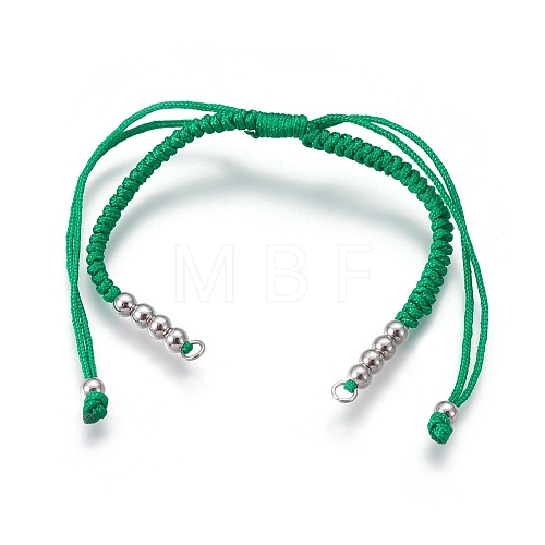 Nylon Cord Braided Bead Bracelets Making BJEW-F360-FP13-1