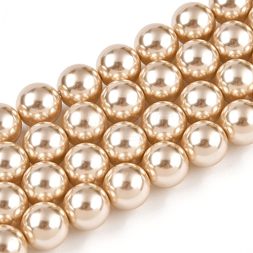 Glass Pearl Beads Strands HY-G002-01E-11-1