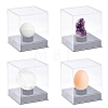 Square Transparent Acrylic Baseball Display Case CON-WH0092-19-4