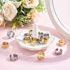 24Pcs 2 Colors 304 Stainless Steel Finger Ring Settings STAS-BBC0010-09D-4