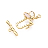 Brass Toggle Clasps KK-N254-157G-2