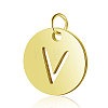 304 Stainless Steel Charms Ion Plating(IP) A-STAS-S105-T514G-V-1