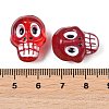 Printed Baking Paint Transparent & Opaque Glass Beads GL-CBA4370-12-4