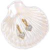 Shell Shaped Porcelain Jewelry Storage Display Trays for Rings AJEW-SP0006-06A-01-1