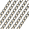 2m Aluminium Two Tone Rhombus Link Chains CHA-TA0001-41BG-3