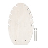 Leaf Shape MDF & Iron Pendant Necklace Jewely Display Stands NDIS-G008-02A-02-2