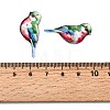 2Pcs Transparent Epoxy Resin Pendants RESI-A044-03C-3