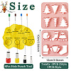  Christmas Theme ABS Plastic Plasticine Tools CELT-TA0001-01-3