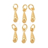 925 Sterling Silver Shell Shape Charms STER-I023-01G-04-1