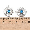 304 Stainless Steel Rhinestone Pendants STAS-Z166-24P-09-3