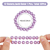 12Pcs 12 Colors Glass Pearl Stretch Bracelets Set BJEW-FH00001-2
