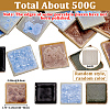 500G Square Porcelain Cabochons Mosaic Pieces Sets PORC-SP0001-26-2