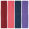 8Pcs 4 Colors Milk Silk Cloth Hair Bands OHAR-TAD0001-01A-1