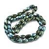 Electroplated Synthetic Magnetic Hematite Beads Strands G-P545-G01-02H-2