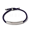 Round Nylon Milan Cord Slider Bracelet Making BJEW-L722-01P-2