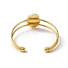Alloy Double Wire Cuff Bangle Makings FIND-WH0126-156G-2