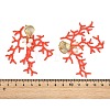 Glass Seed Beaded Stud Earrings for Women EJEW-MZ00781-01-5