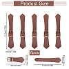 Fingerinspire 6Pcs PU Imitation Leather Belt Buckles AJEW-FG0001-57-2